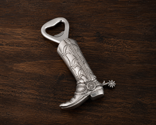 Cowboy Boot Bottle Opener, detail view