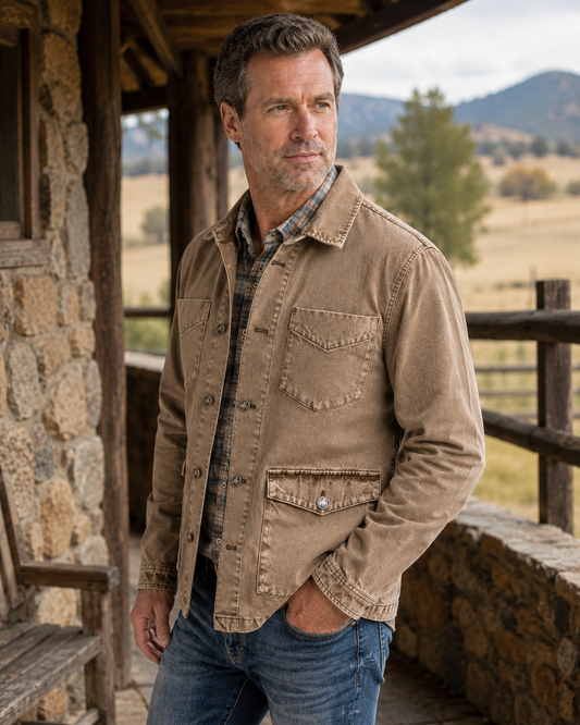 Fieldstone Barn Jacket, detail view