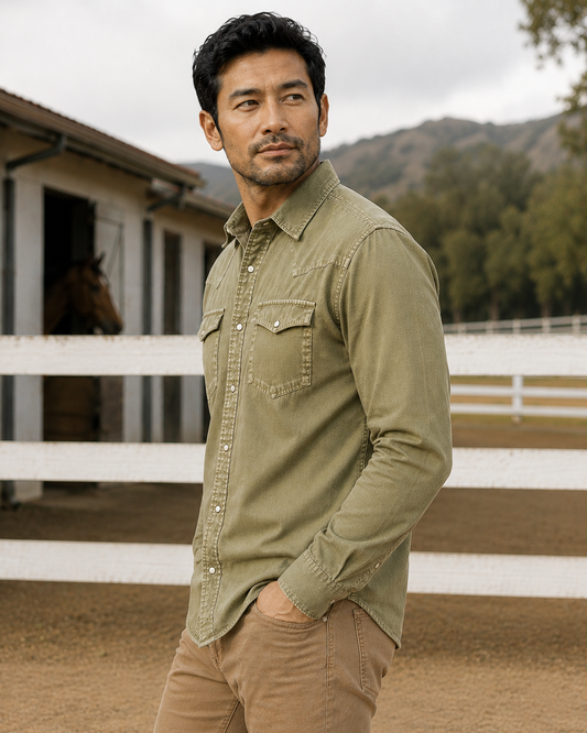 Bisley Signature Blend Western Shirt - Fir