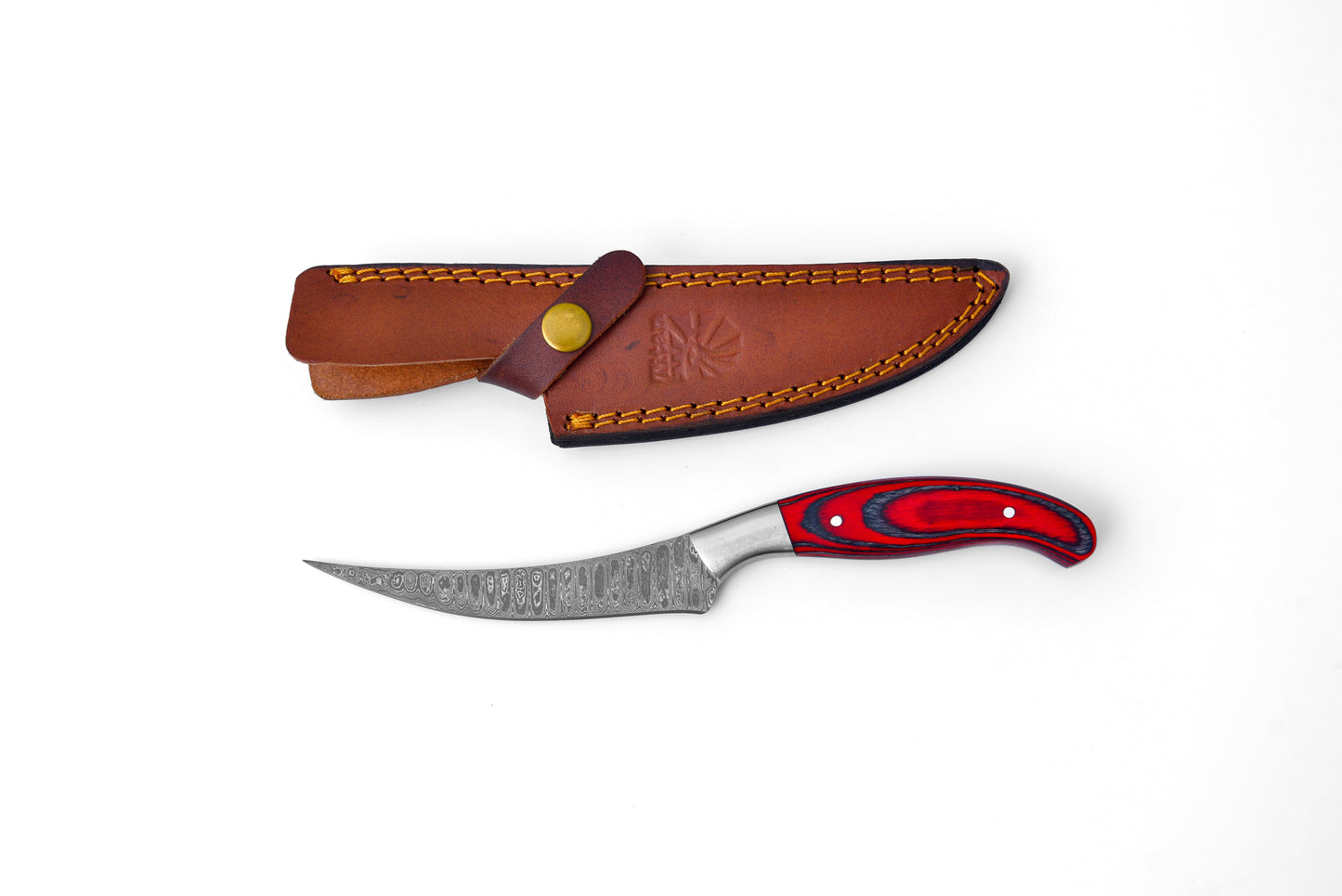 Damascus Steel Compact Fillet Knife
