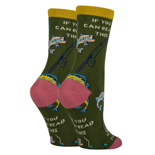 Gone Fishing Socks, detail view