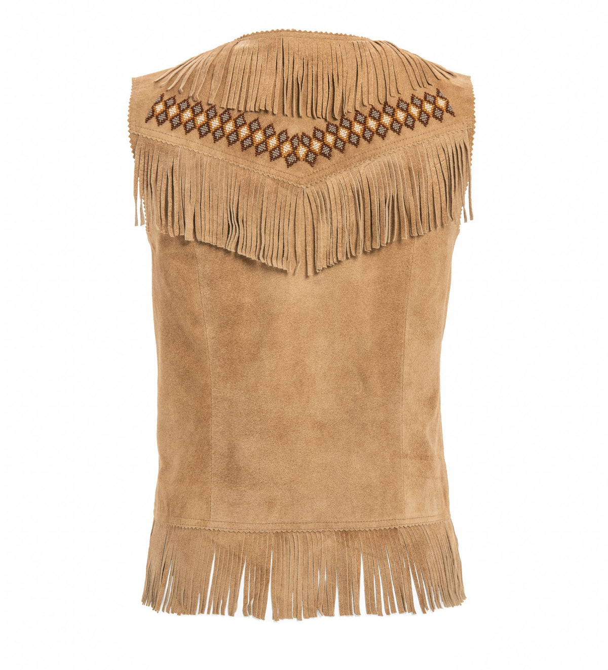 Anna Leather Fringe Vest