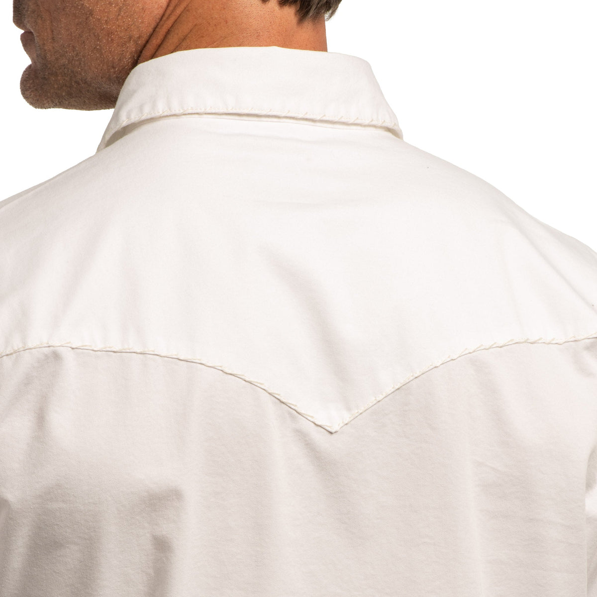 Branson Whipstitch Signature Blend Shirt - White