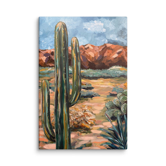 Canvas: Emerald Desert, detail view
