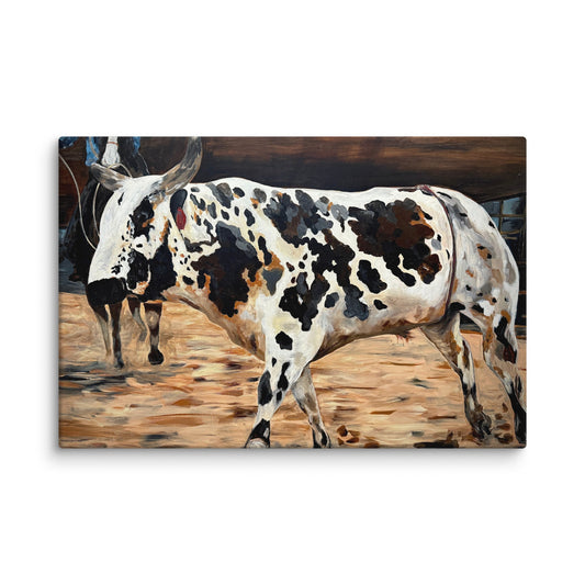 Canvas: Steer Roper, detail view