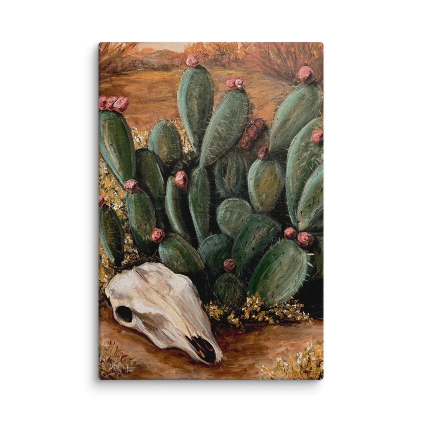 Canvas: Desert Skull, front view
