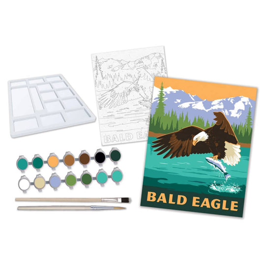 Eagle - Paint by Number, detail view