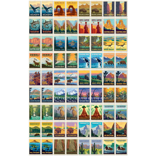 National Parks Memory Game, detail view