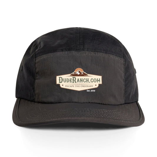 Nylon Two-Tone Cap — Duderanch.com Embroidered Outdoor Hat, front view