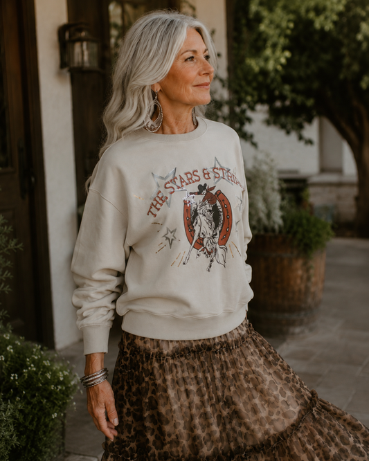 Stars & Stripes Pullover, detail view