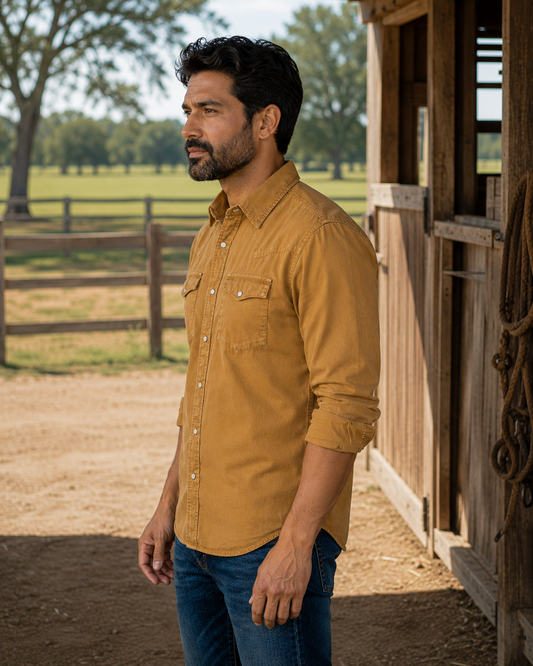 Bisley Signature Blend Western Shirt - Buckskin