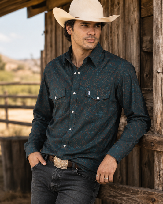 Cowboy Threads Pearl Snap, front view