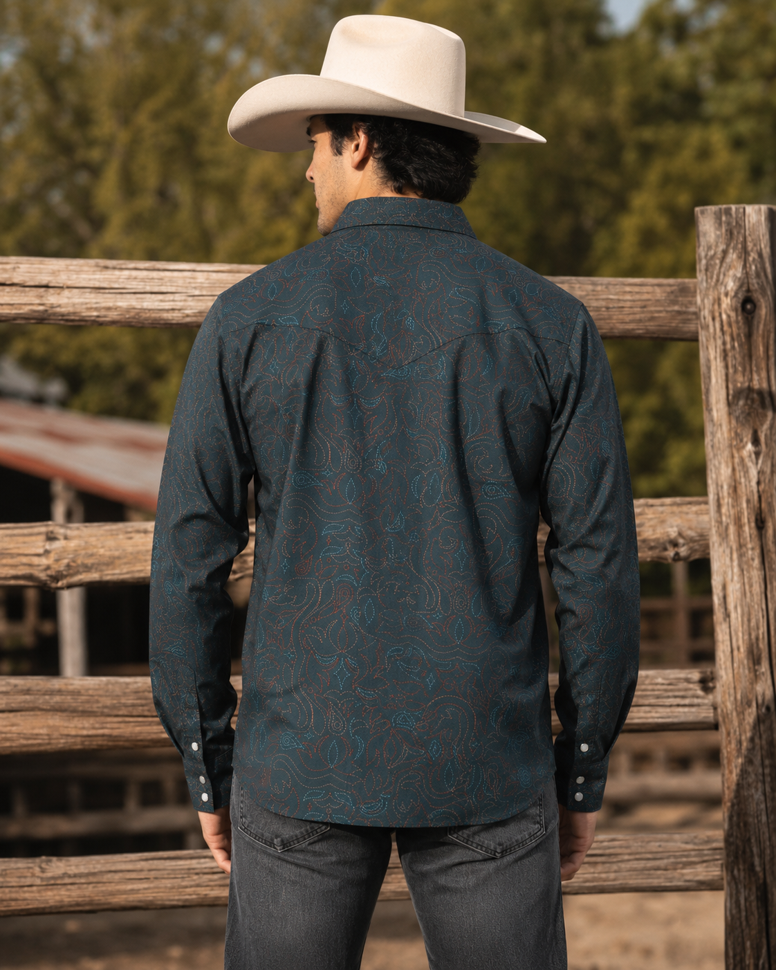 Cowboy Threads Pearl Snap, side view