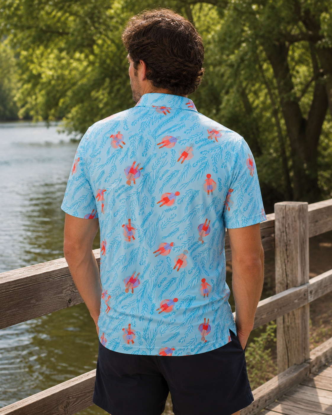 River Float Polo, side view