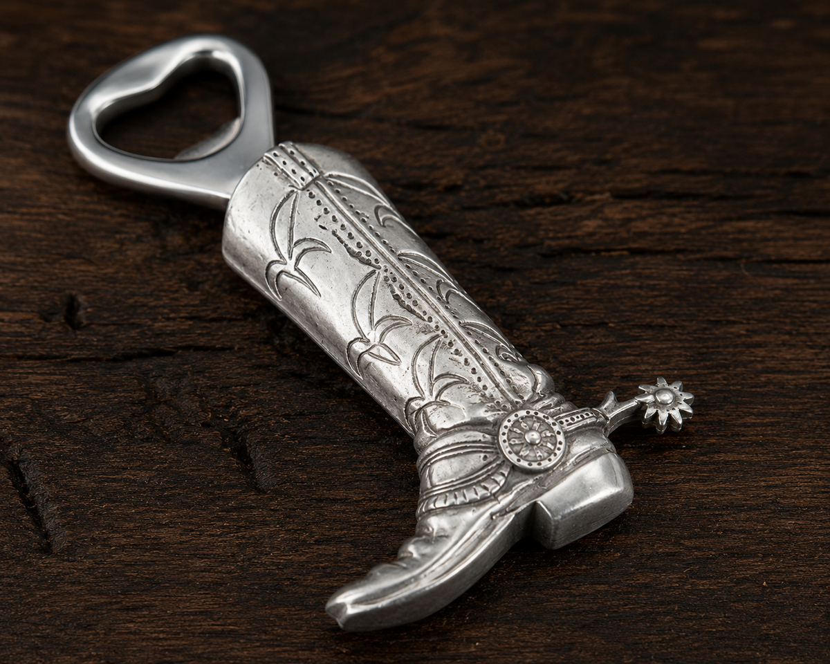 Cowboy Boot Bottle Opener, front view