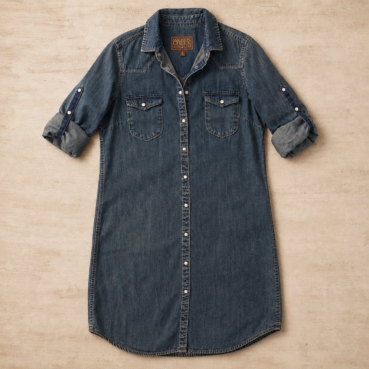 Savannah Denim Shirt Dress - Indigo Denim