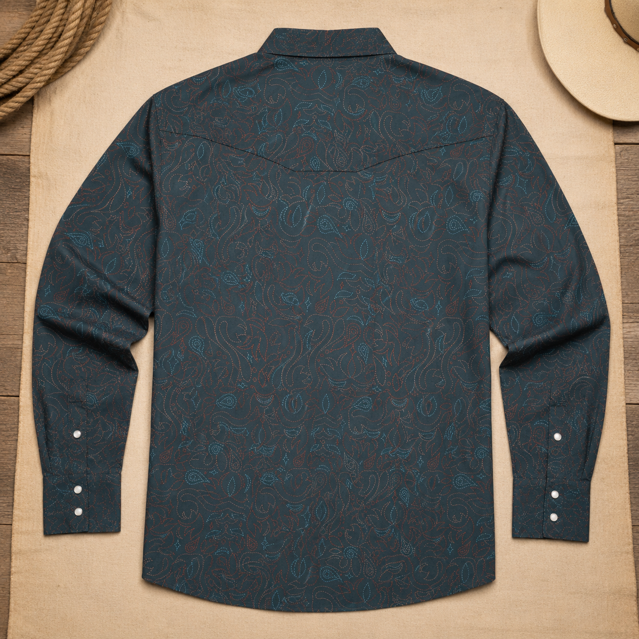 Cowboy Threads Pearl Snap, lifestyle view