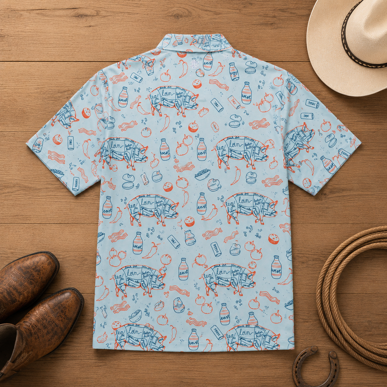 Southern BBQ Polo, lifestyle view