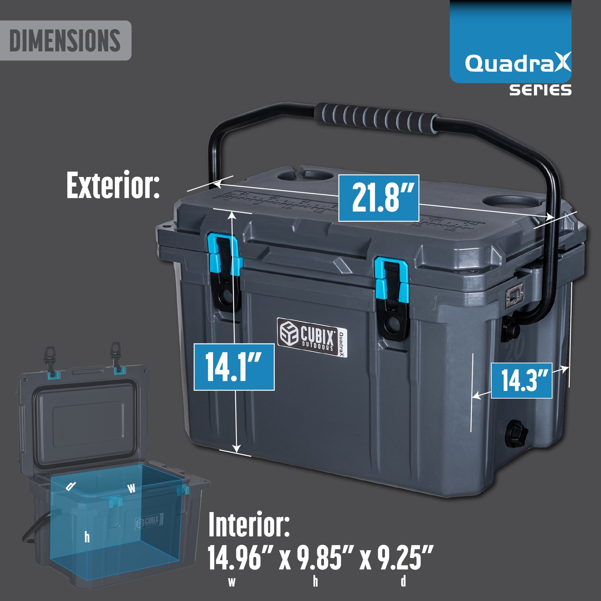 20QT Ranch and River Weekender Cooler, product detail view