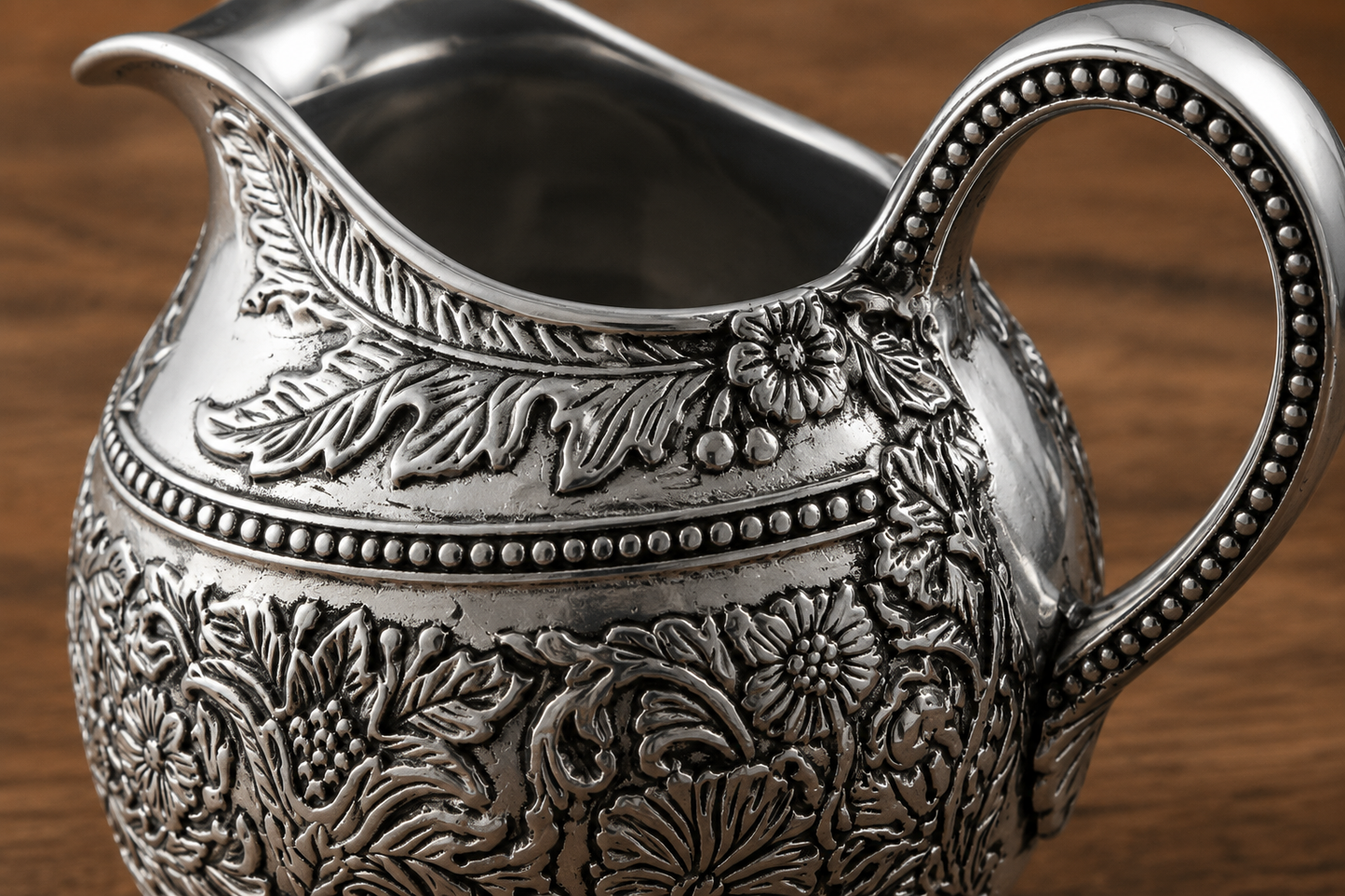 Concho Pattern Pitcher, detail view