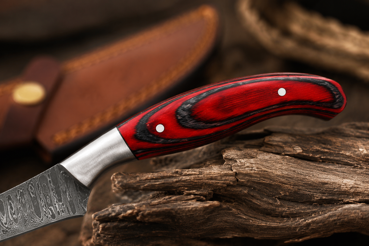 Damascus Steel Compact Fillet Knife
