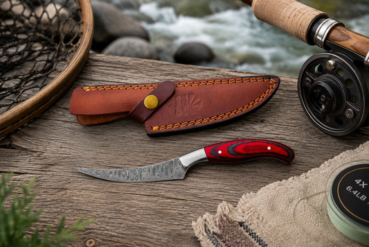 Damascus Steel Compact Fillet Knife