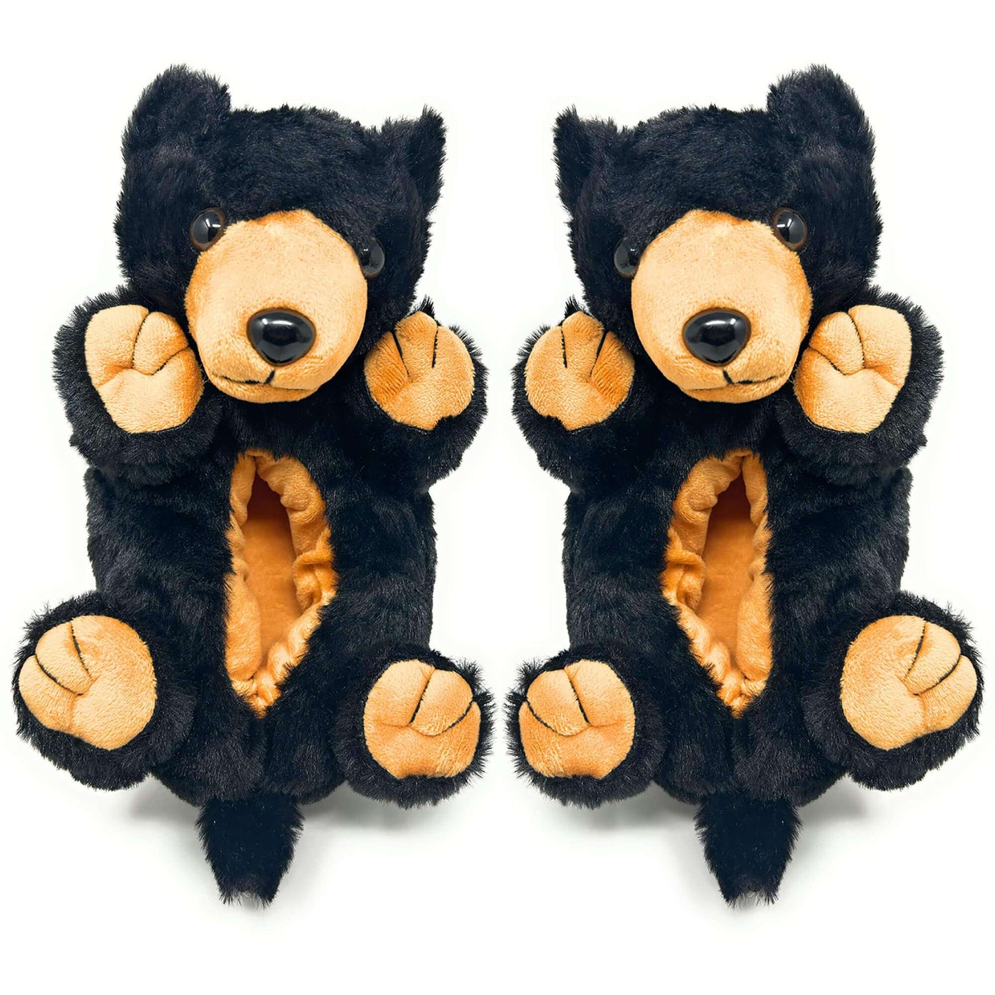 Homer the Black Bear Kids Slippers, front view