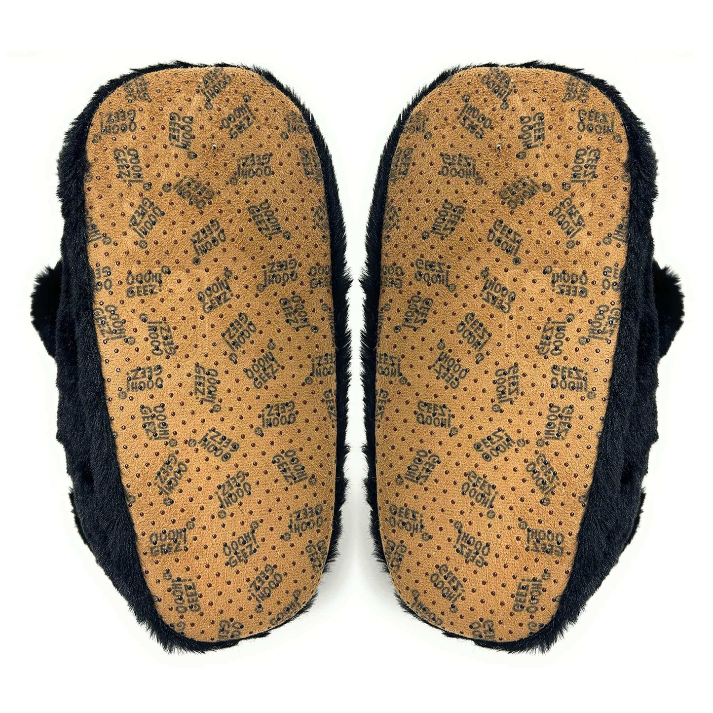 Homer the Black Bear Kids Slippers, side view