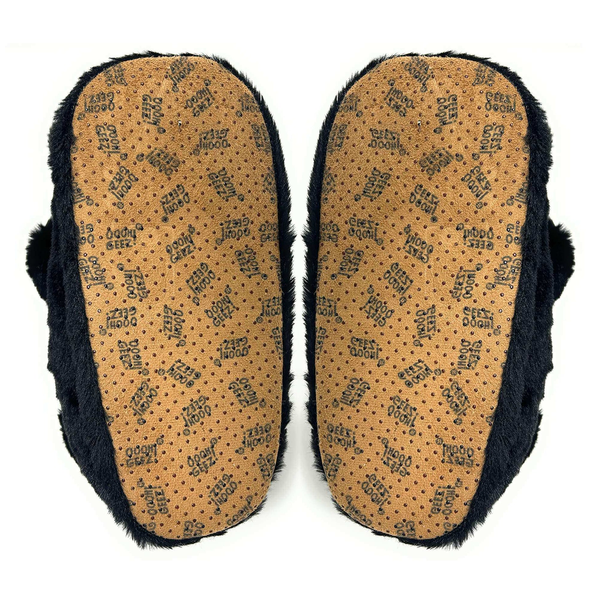 Homer the Black Bear Kids Slippers, side view
