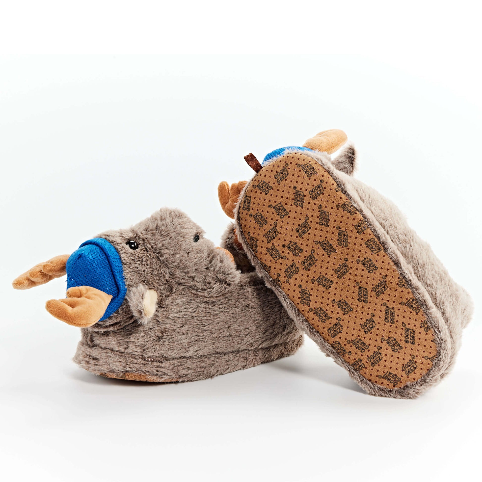 Dash the Moose Kids Slippers, detail view