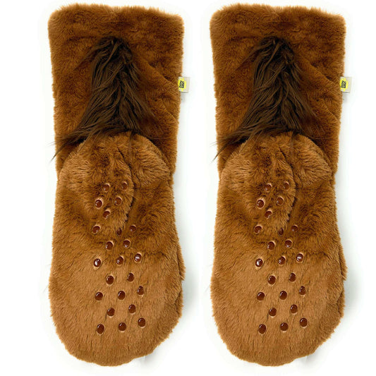 Horse Play Kids Slipper Socks, detail view