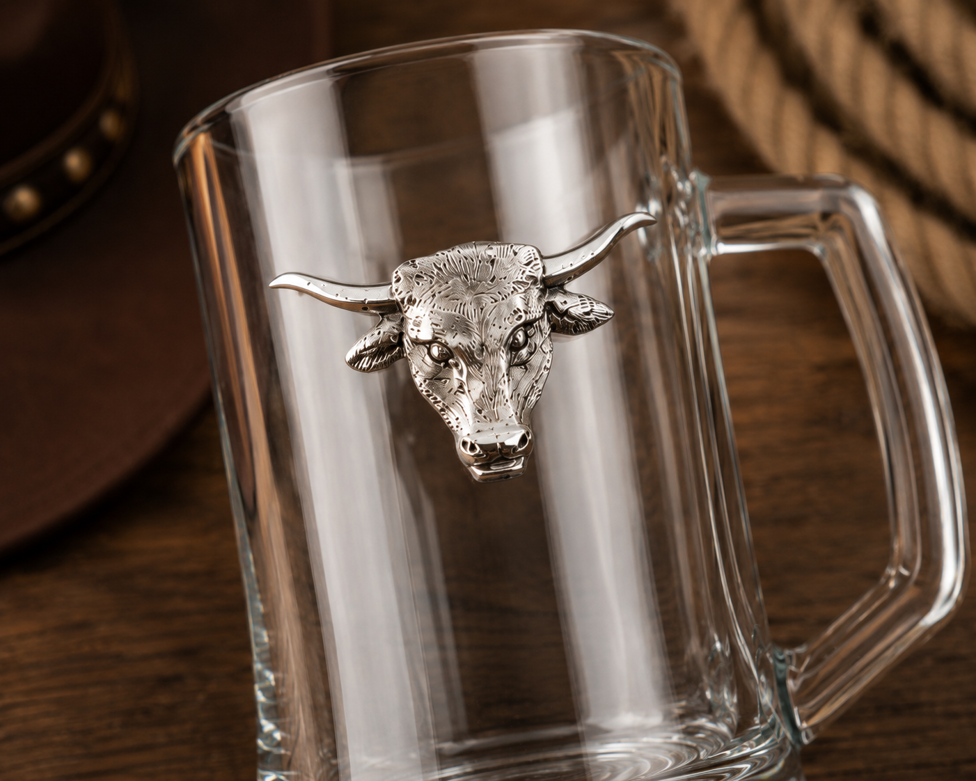 Longhorn Beer Mugs - Set of 2, alternate view