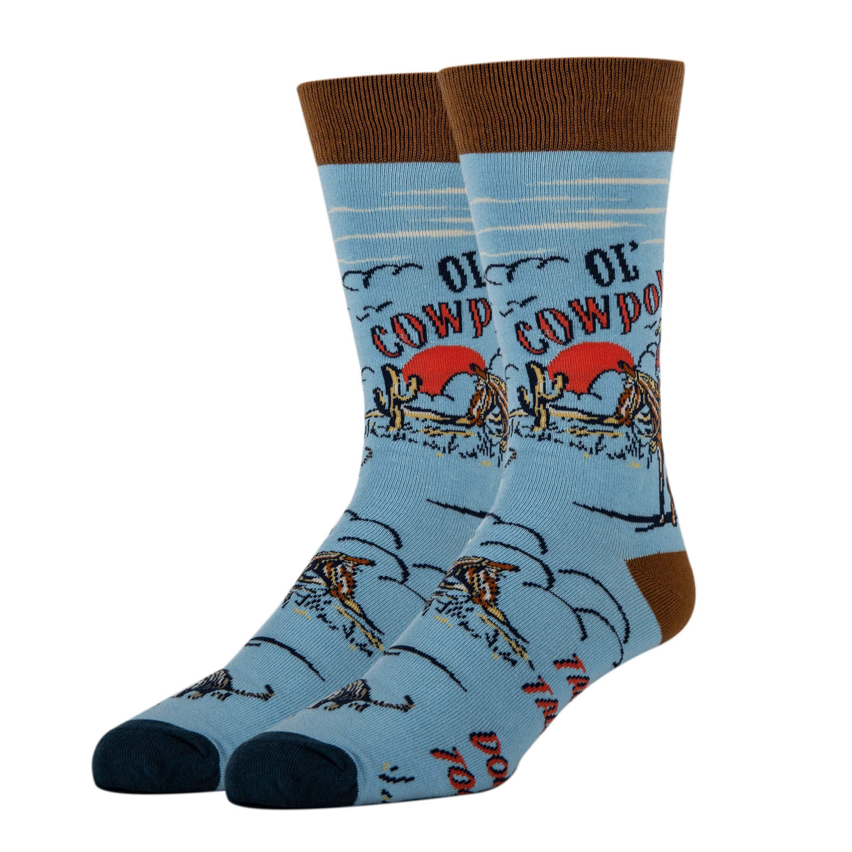 Cowpoke Socks, front view