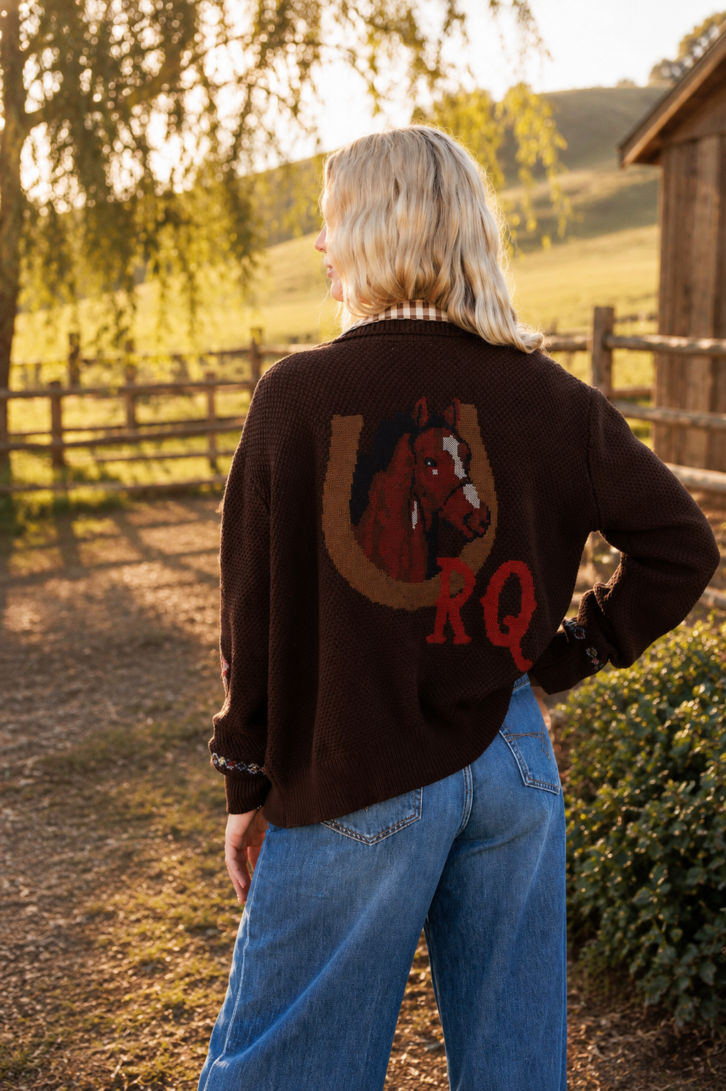 Nana's Rose Garden Sweater, alternate view