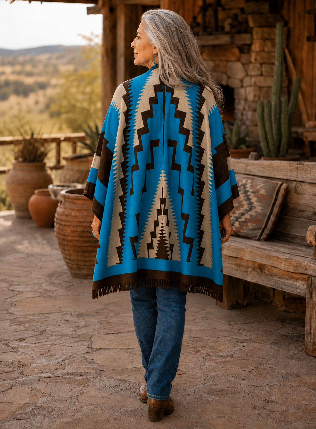 Peruvian Wrap - Blue