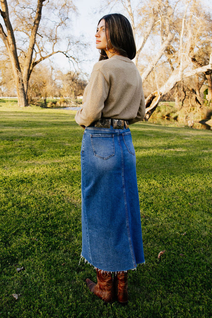 Garden Gate Cowgirl Skirt, back view