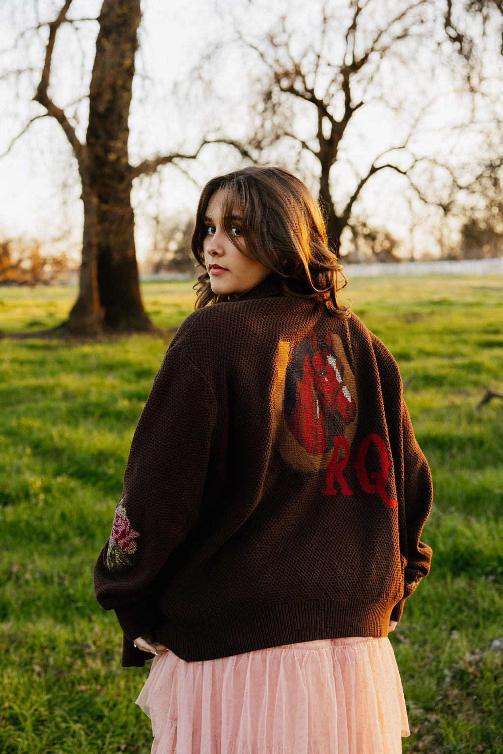 Nana's Rose Garden Sweater, additional view