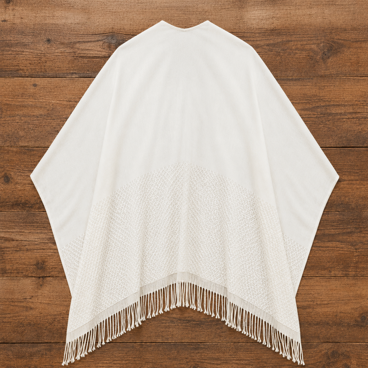 Signature Line Shawl Wrap - Winter White