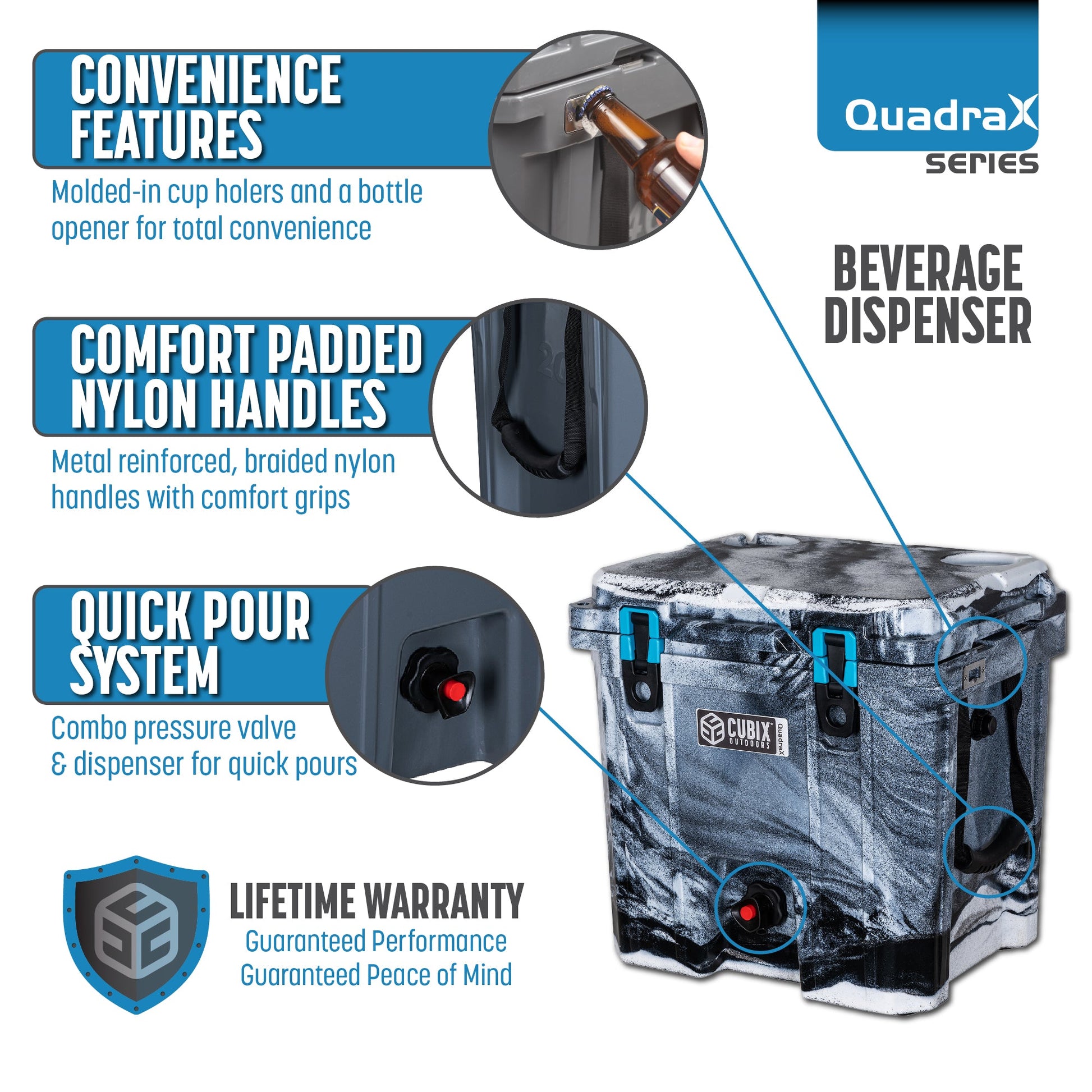 5 Gallon Camp and Lodge Beverage Dispenser/Cooler, lifestyle view