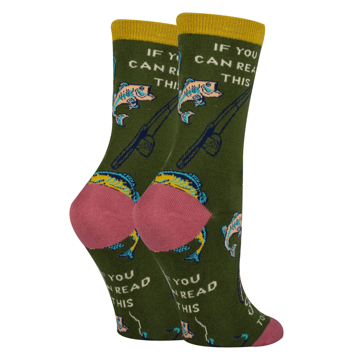 Gone Fishing Socks, detail view