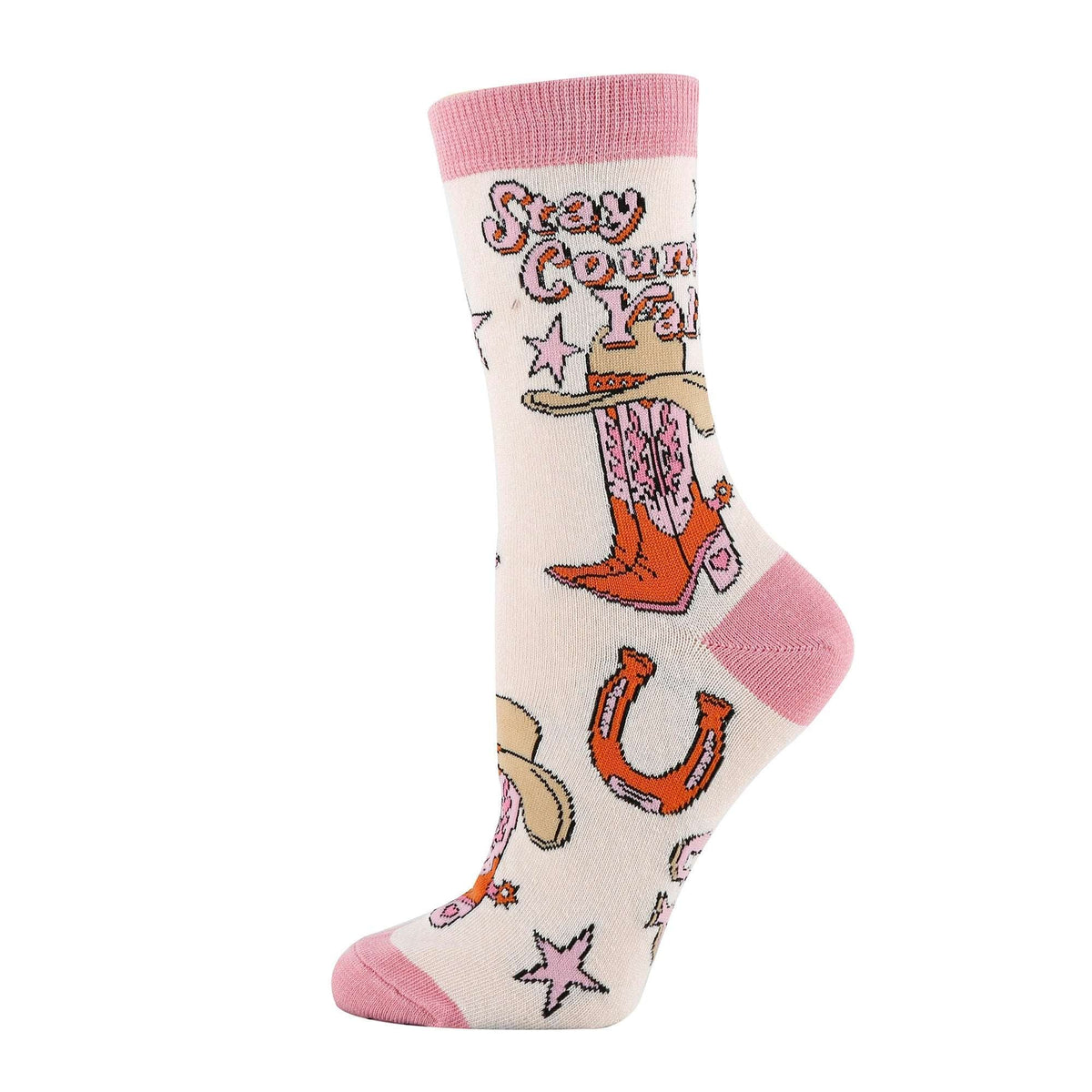 WOMENS Giddy Up Socks, side view