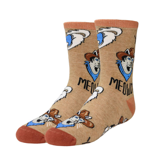 KIDS Meowdy Socks, front view