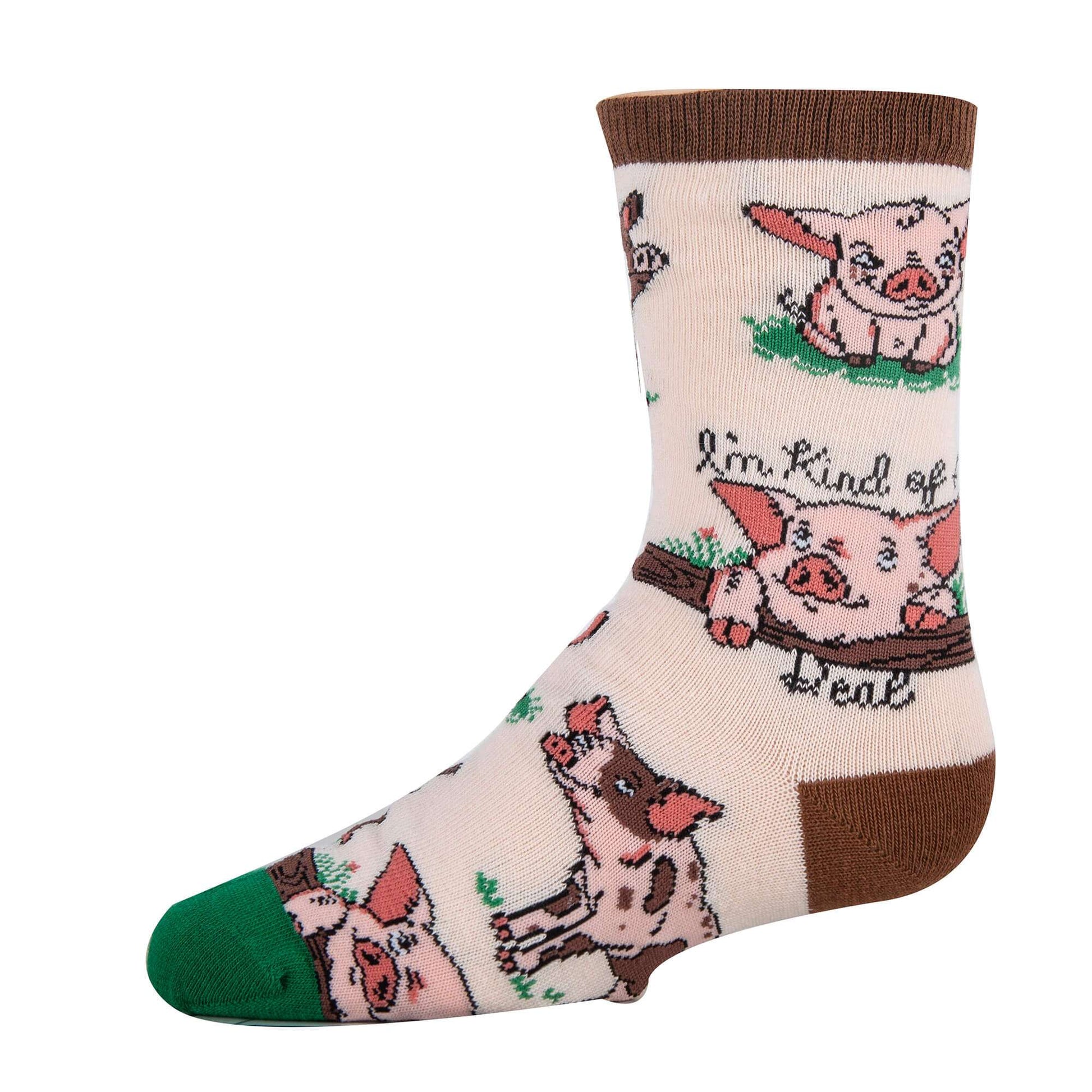 KIDS Pig Deal Socks, side view