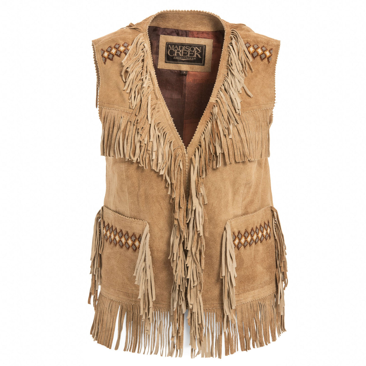 Anna Leather Fringe Vest