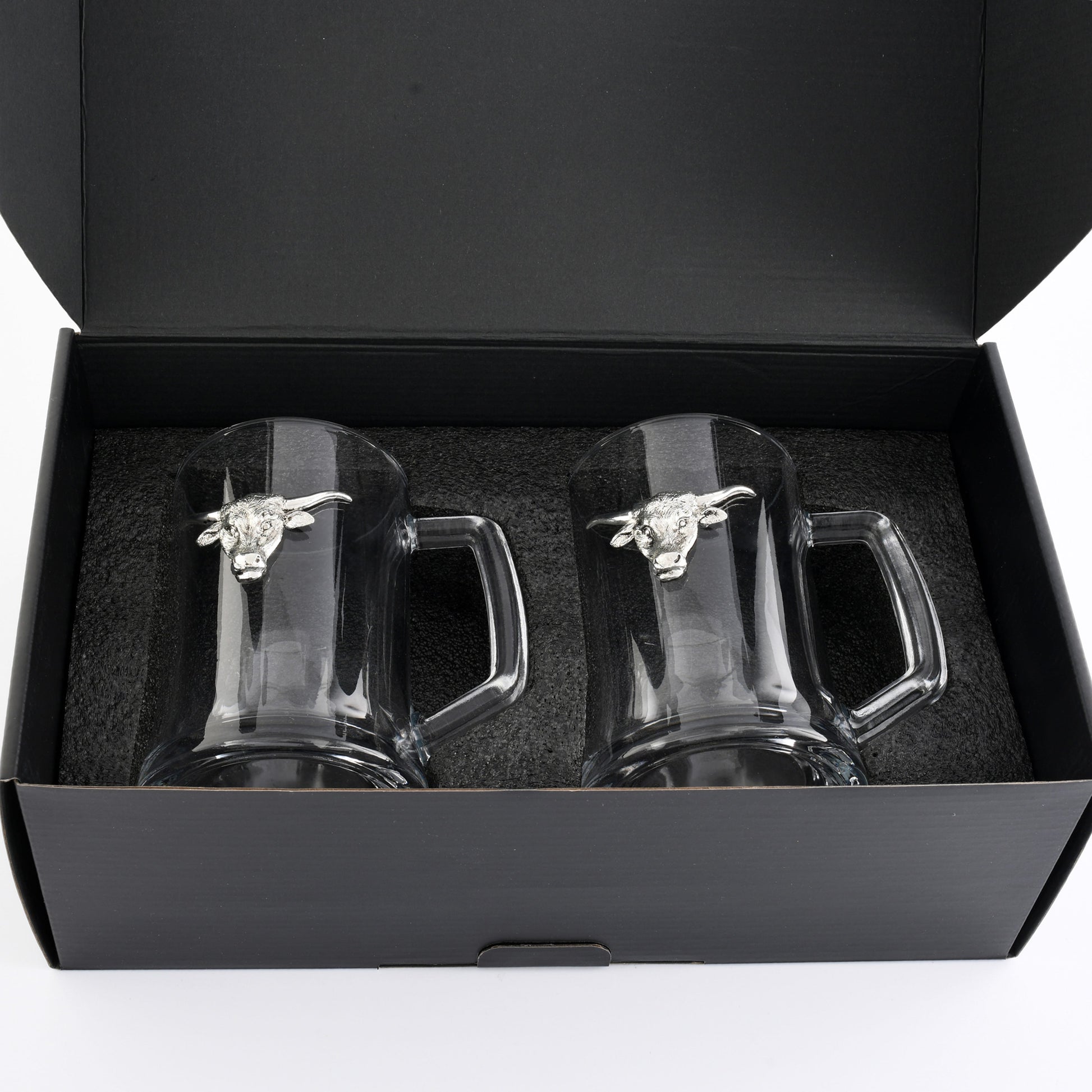 Longhorn Beer Mugs - Set of 2, side view