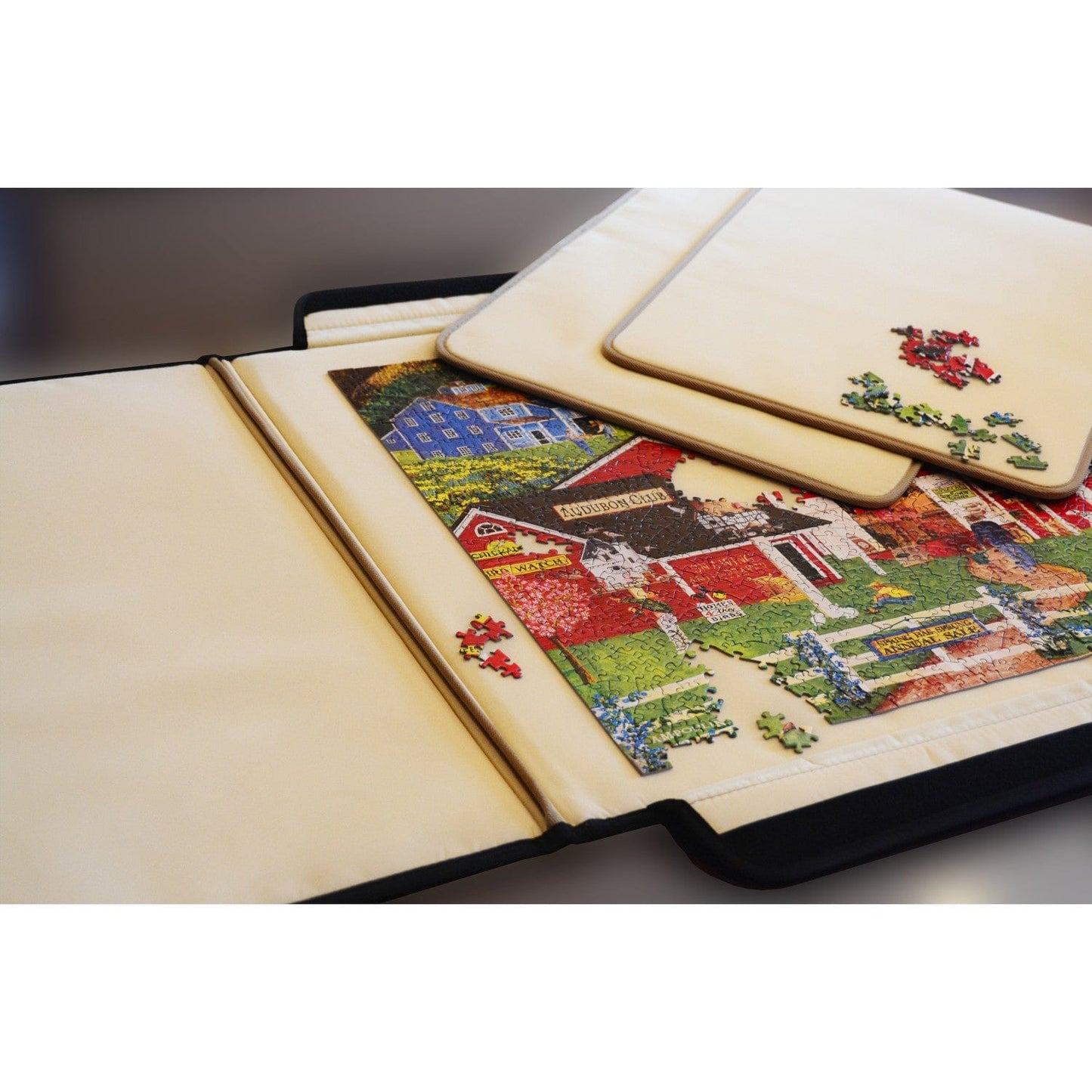 Folding Travel Puzzle Table Mat - 23"x32", side view