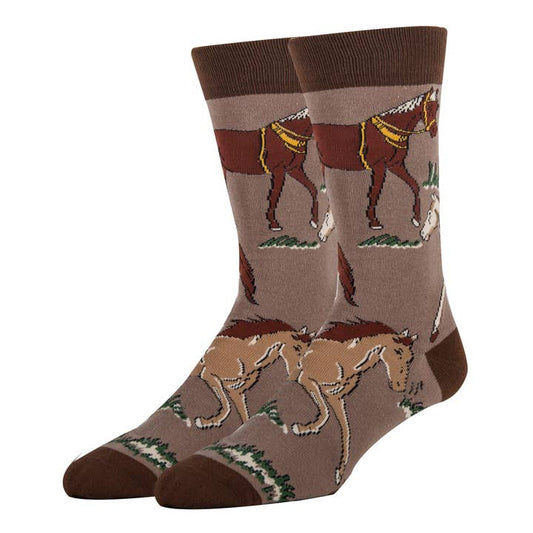 MENS Horse Ride Socks, front view