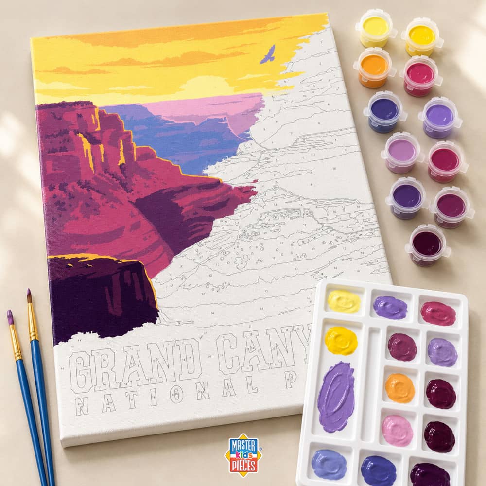 National Parks - Grand Canyon Paint by Number, alternate view