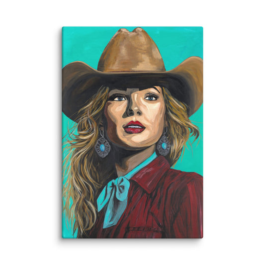 Canvas: Rodeo Queen, front view