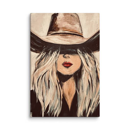 Canvas: Kaitlyn Cowgirl, front view